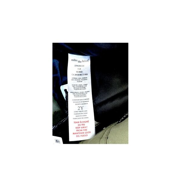 Miles The Label Olive Insulated Snowpants w/ Adjustable Straps Child's 2 NWT - Picture 3 of 4